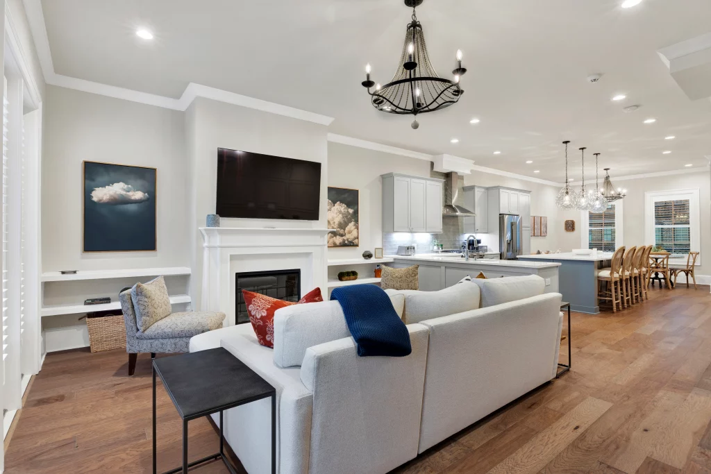 View of Main living area from Living room.